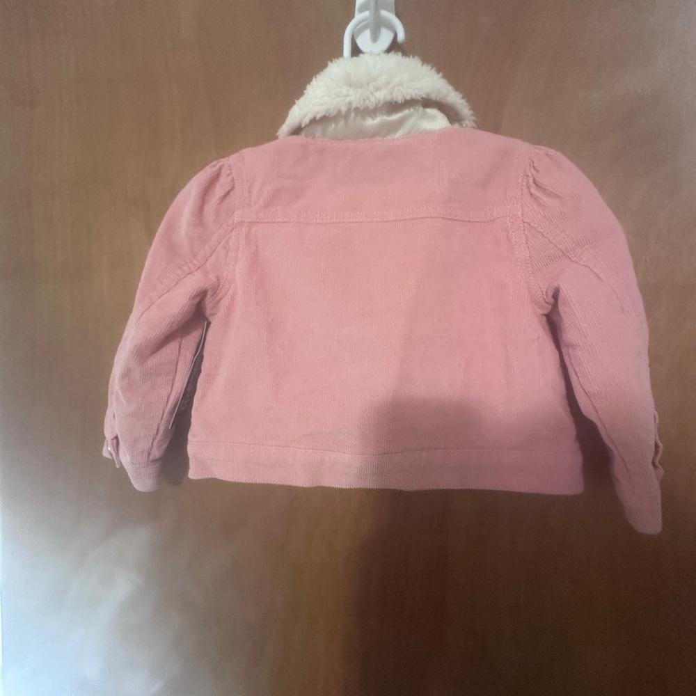 OshKosh B’gosh Pink Corduroy Sherpa Collar Jacket – 18 Months –​NWT - Picture 2 of 5